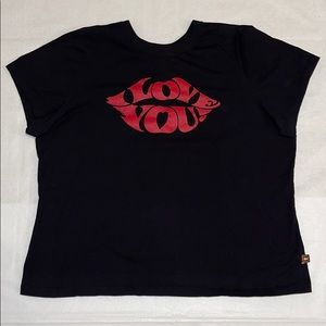 Women's Pre-owned Love You Print Short Sleeve Tee